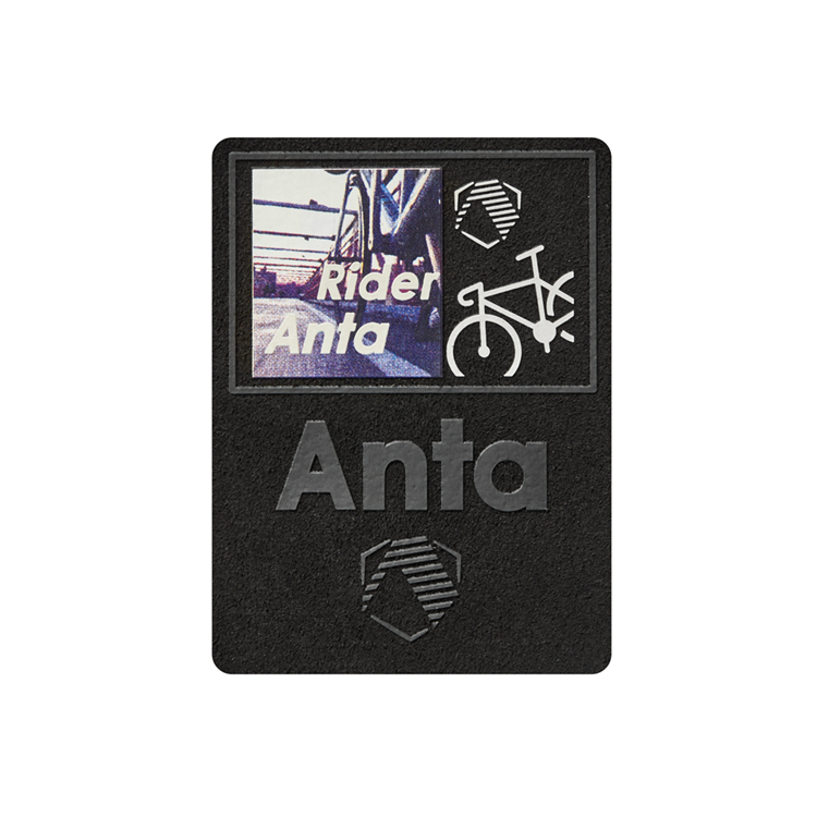 Applying felt iron logos